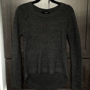 Dark grey almost black knitted sweater